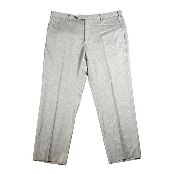 Luigi Bianchi Pants Men's W40 Navy Gray Wool Vitale Barberis Canonico Mohair - Picture 1 of 7